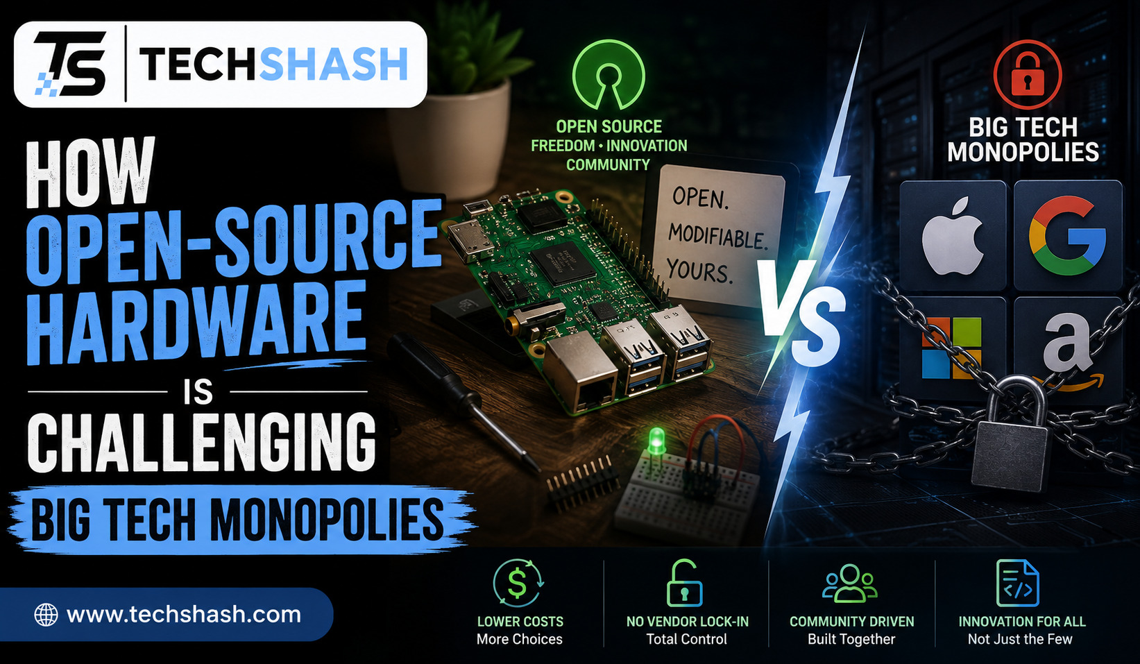 How Open-Source Hardware Is Challenging Big Tech Monopolies